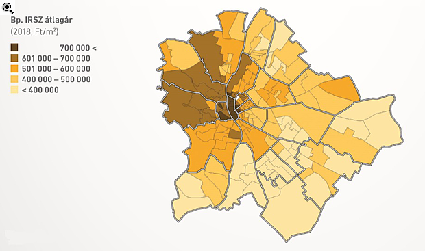ingatlan térkép budapest Térképen az országos lakásárak   Nehéz elhinni azt, amit látunk 